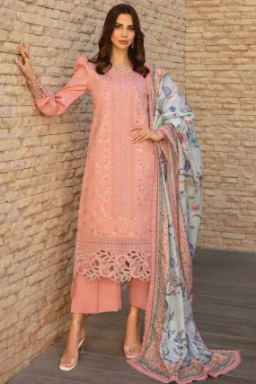 01 Bella Carnation Embroidered Lawn Collection