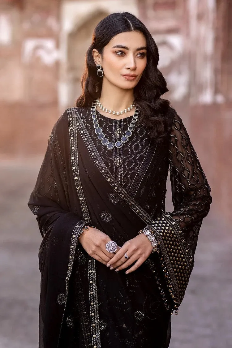 02 DARK VEIL Safeera Embroidered Chiffon Collection Vol 13