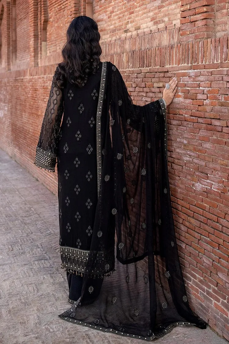 02 DARK VEIL Safeera Embroidered Chiffon Collection Vol 13