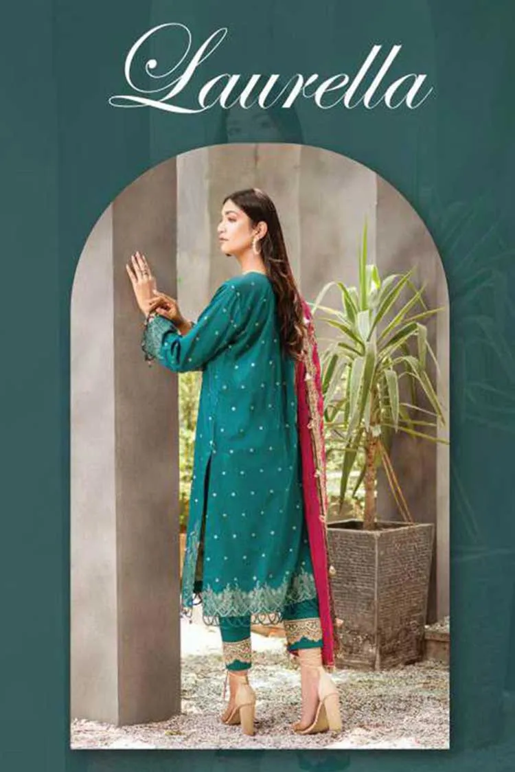 03 Laurella Jacquard Embroidered Lawn Collection