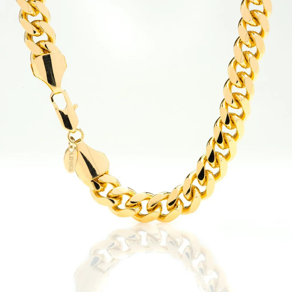 11mm Gold Cuban Link Chain