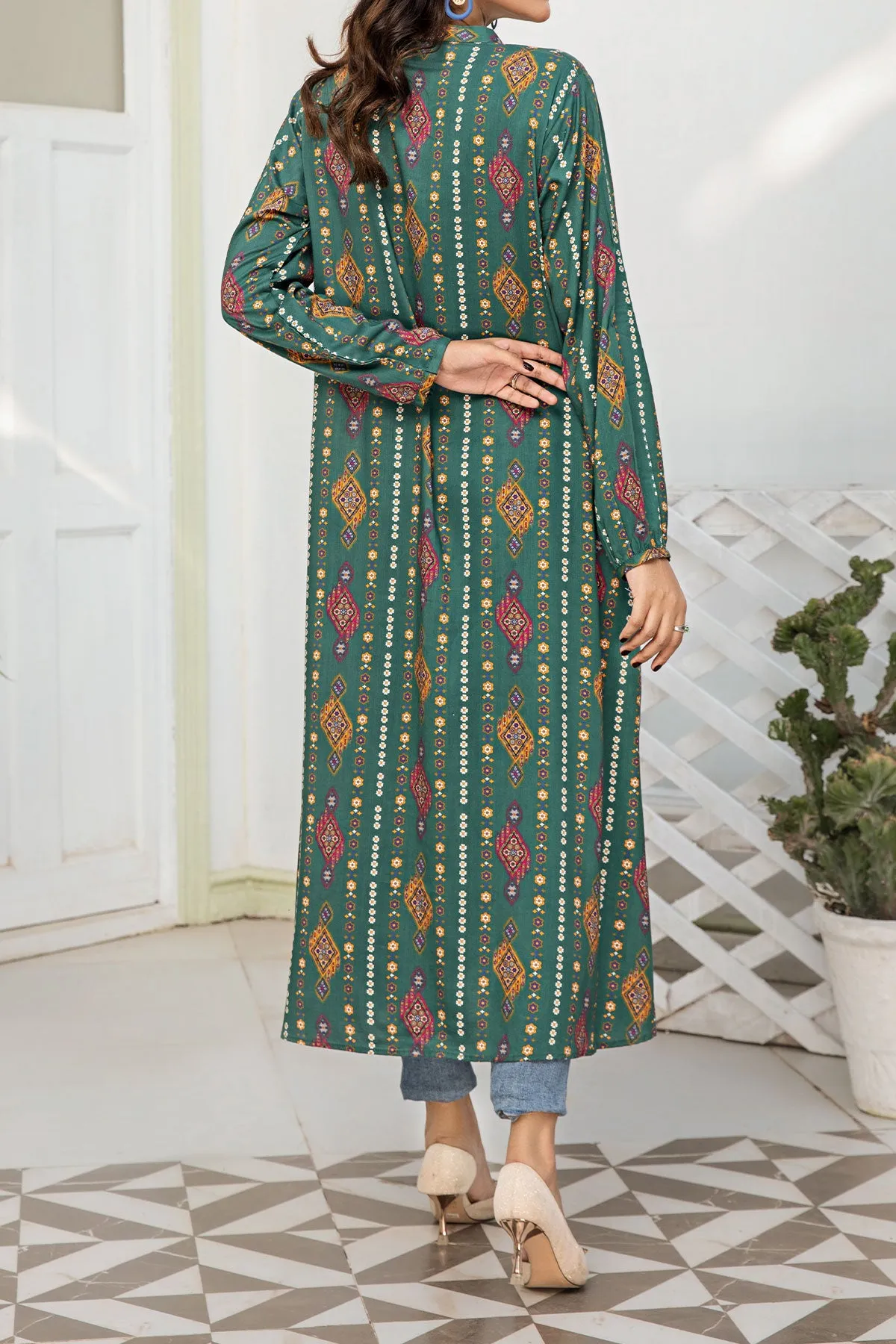 1PIECE DIGITAL PRINT LINEN KURTA  | DPLK-52