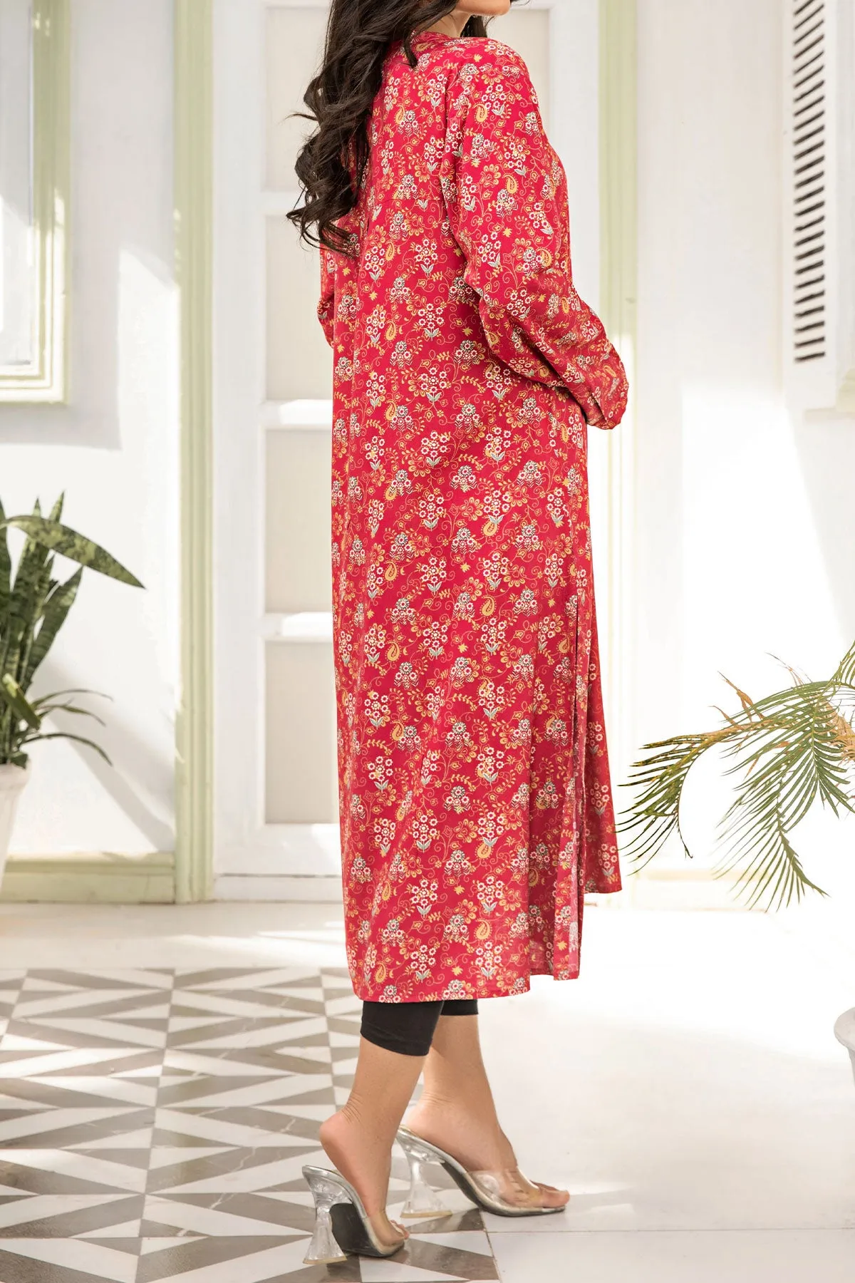 1PIECE DIGITAL PRINT LINEN KURTA  | DPLK-57