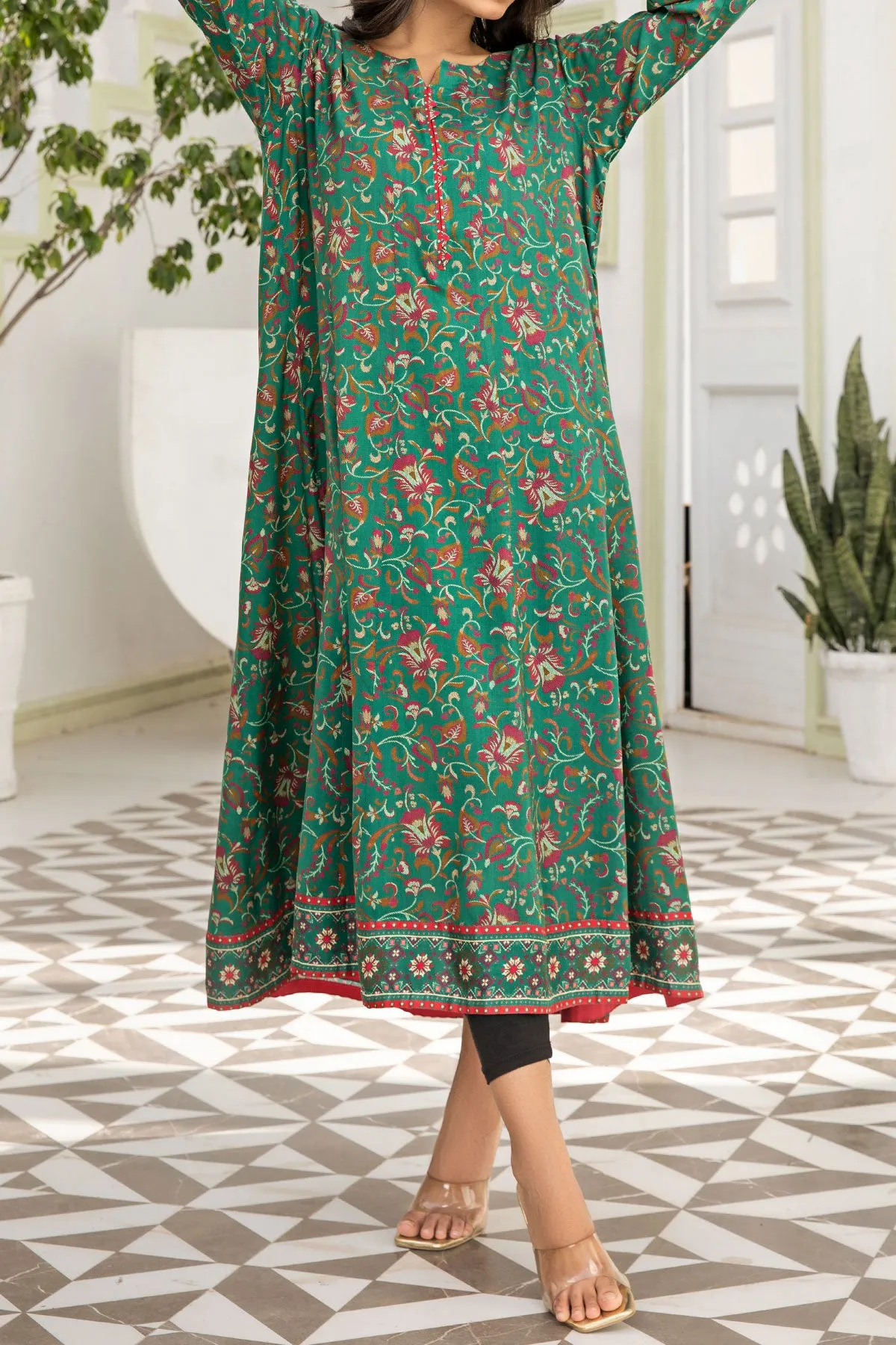 1PIECE DIGITAL PRINT LINEN KURTA  | DPLK-63