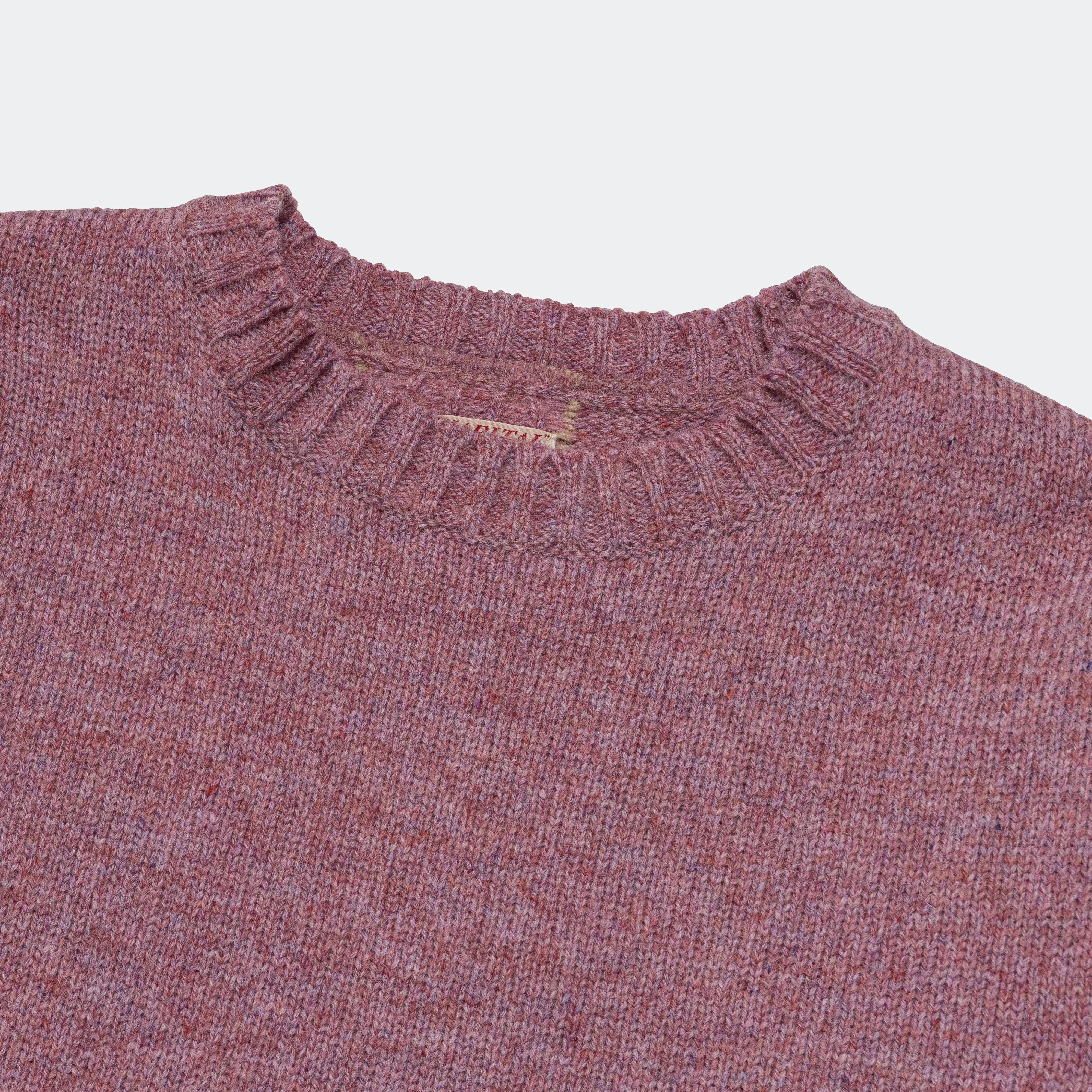 5G Wool BONE Crew Sweater - Light Purple