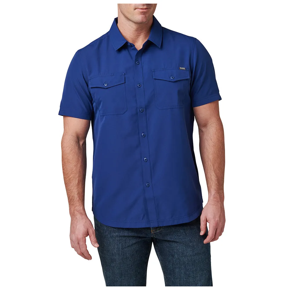 71208-1074 CAMISA MARKSMAN MANGA CORTA BLUE MUSSEL MARCA 5.11 TACTICAL