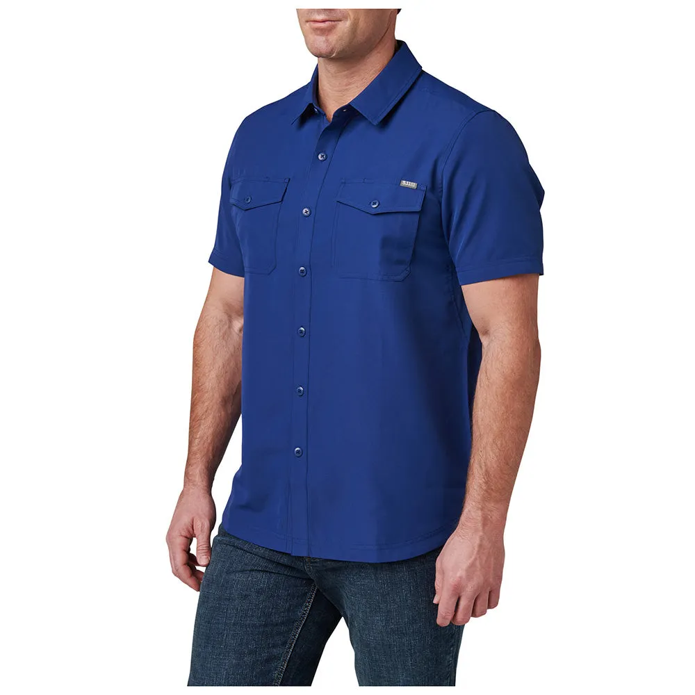 71208-1074 CAMISA MARKSMAN MANGA CORTA BLUE MUSSEL MARCA 5.11 TACTICAL