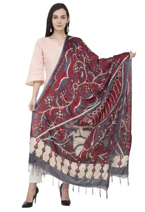 A R Silk Modal Kalamkari Print Fancy Dupatta Color Multi Print Dupatta or Chunni