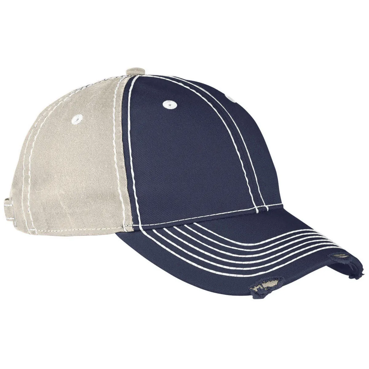 Adams Navy/Khaki Distressed Rambler Cap