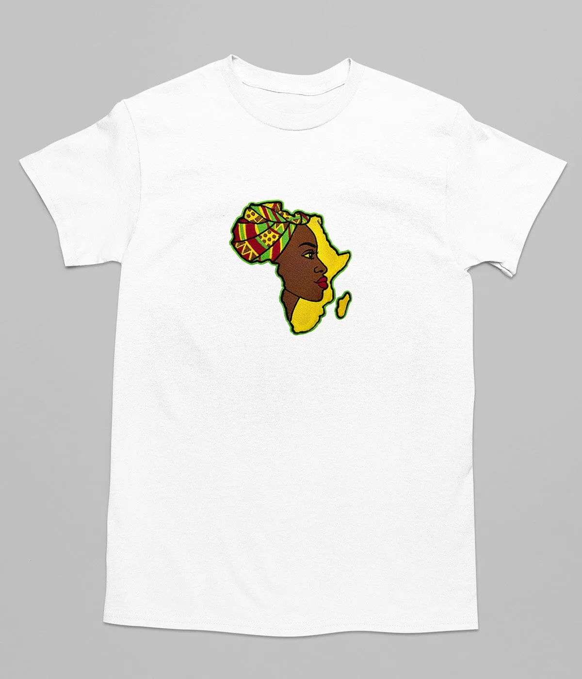 African Silhouette Muse Embroidered T-shirt