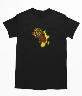 African Silhouette Muse Embroidered T-shirt