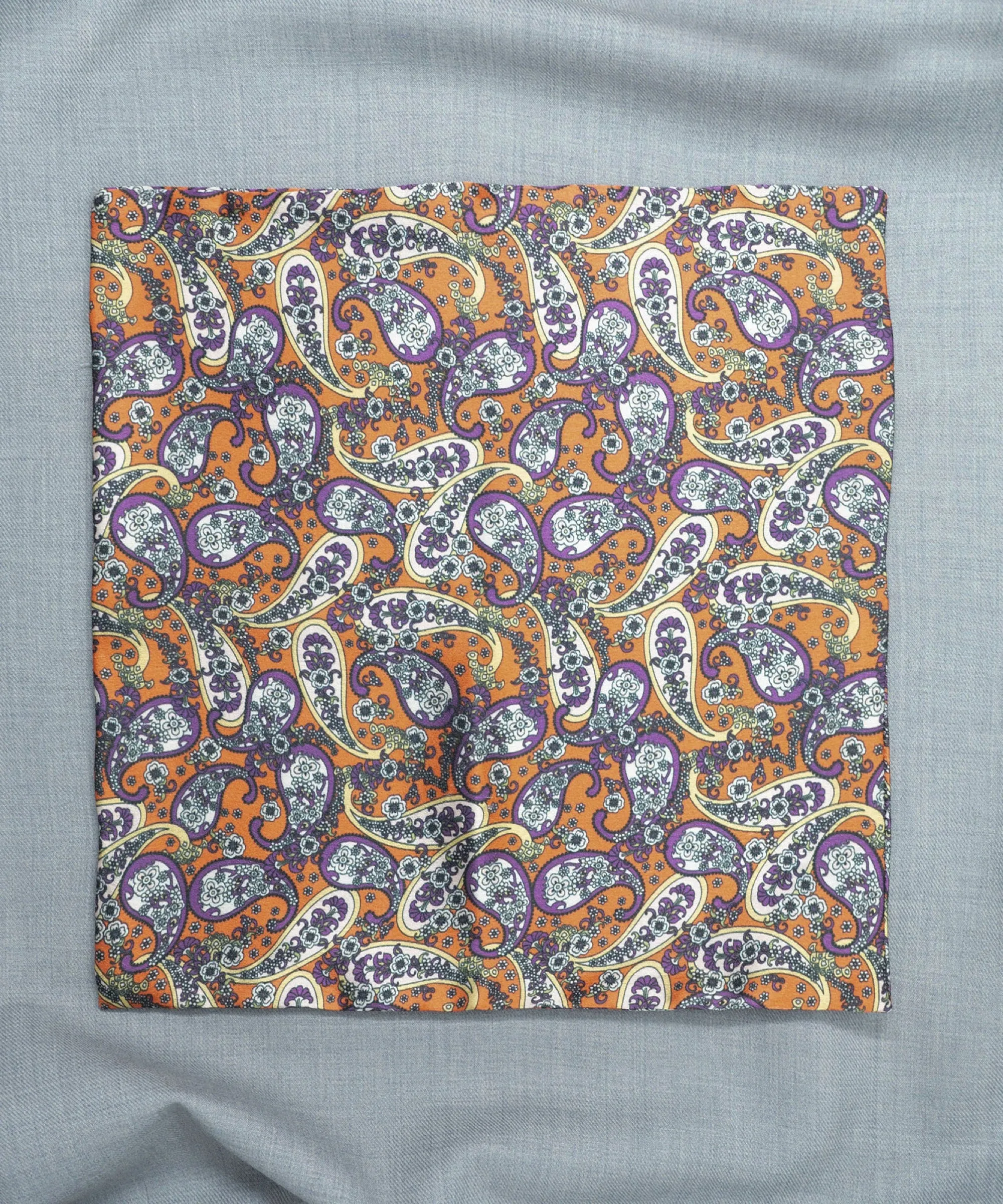 After 8 Paisley Purple Pocket Square