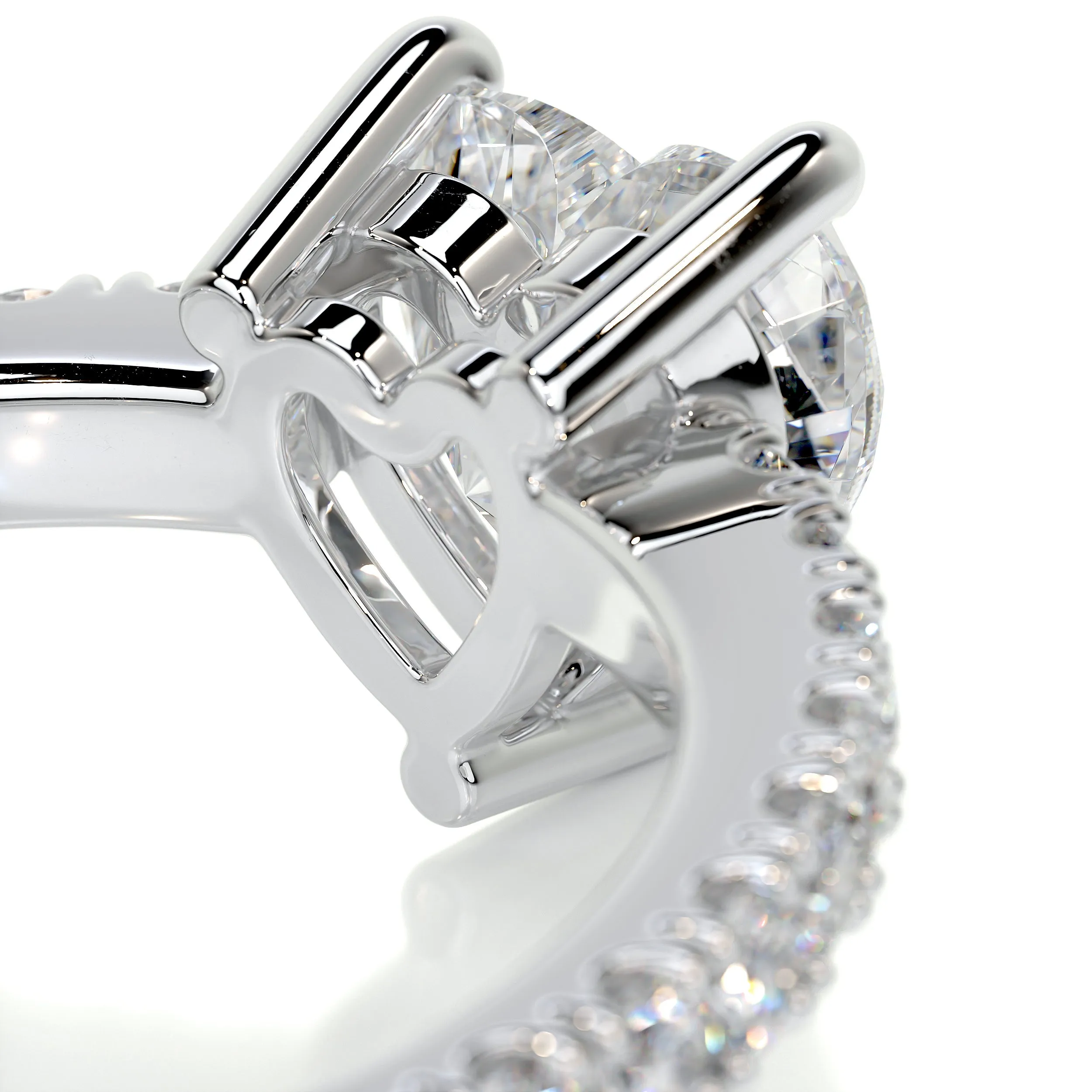 Audrey Diamond Engagement Ring -18K White Gold