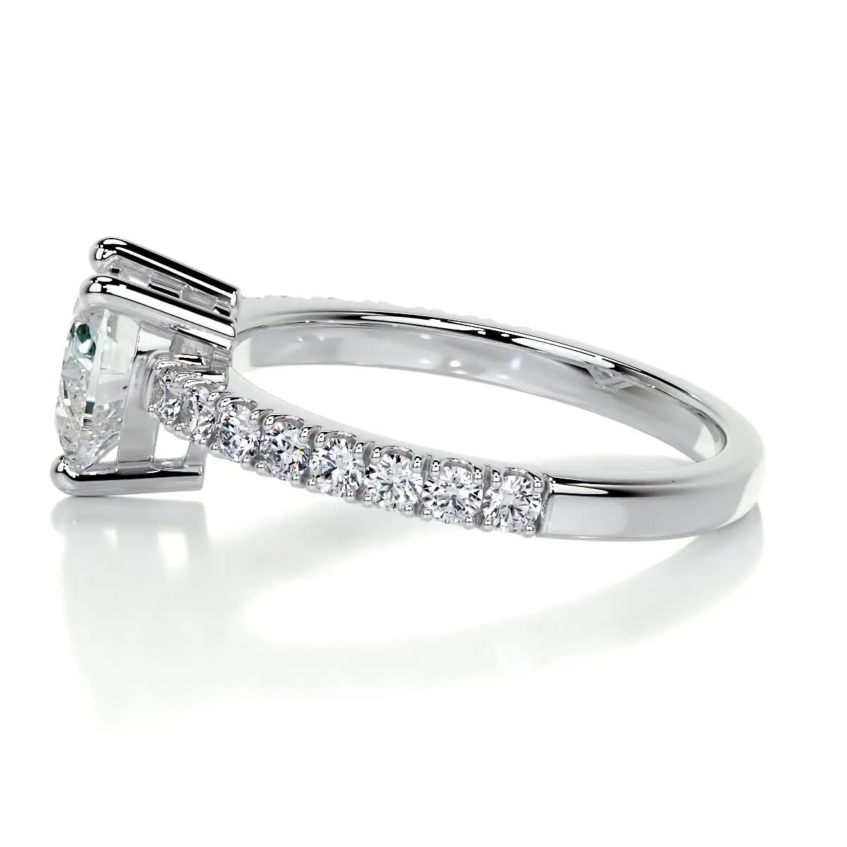 Audrey Diamond Engagement Ring -18K White Gold