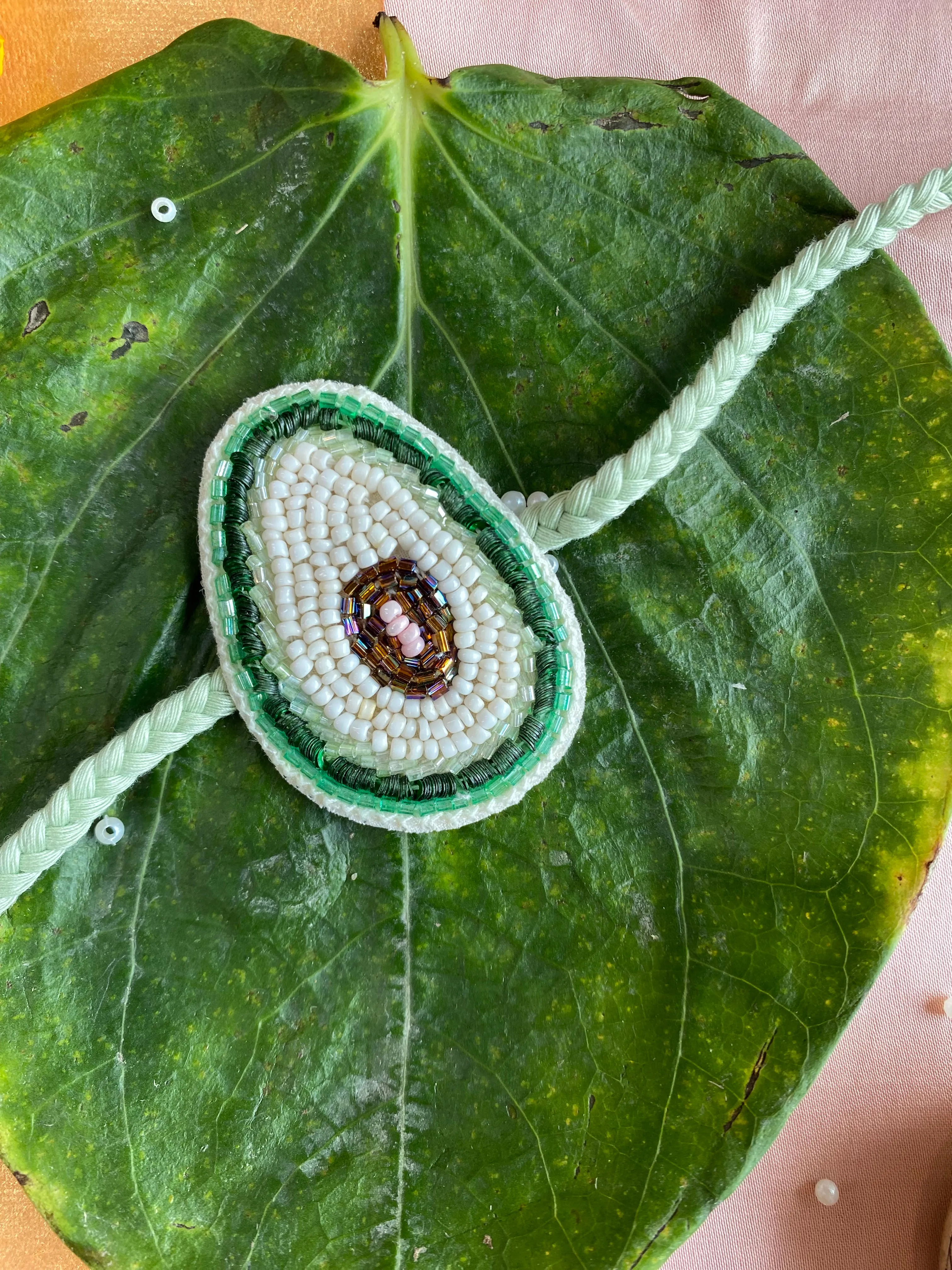 Avocado Embroidered Rakhi