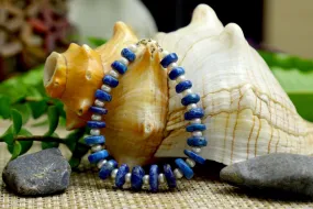 Aztec Lapis Lazuli Coin Bracelet