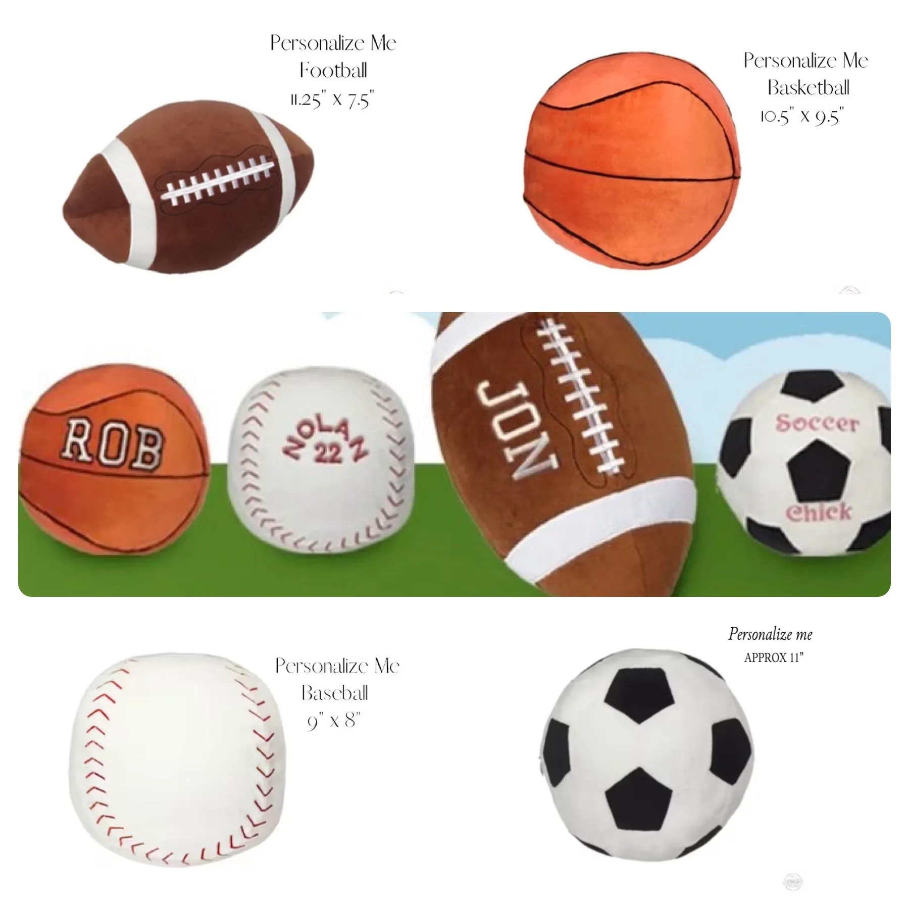 Basketball Embroidered Sports Plush