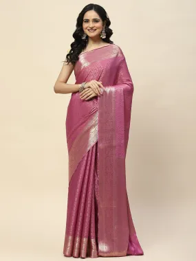 Brocade Woven Georgette Saree