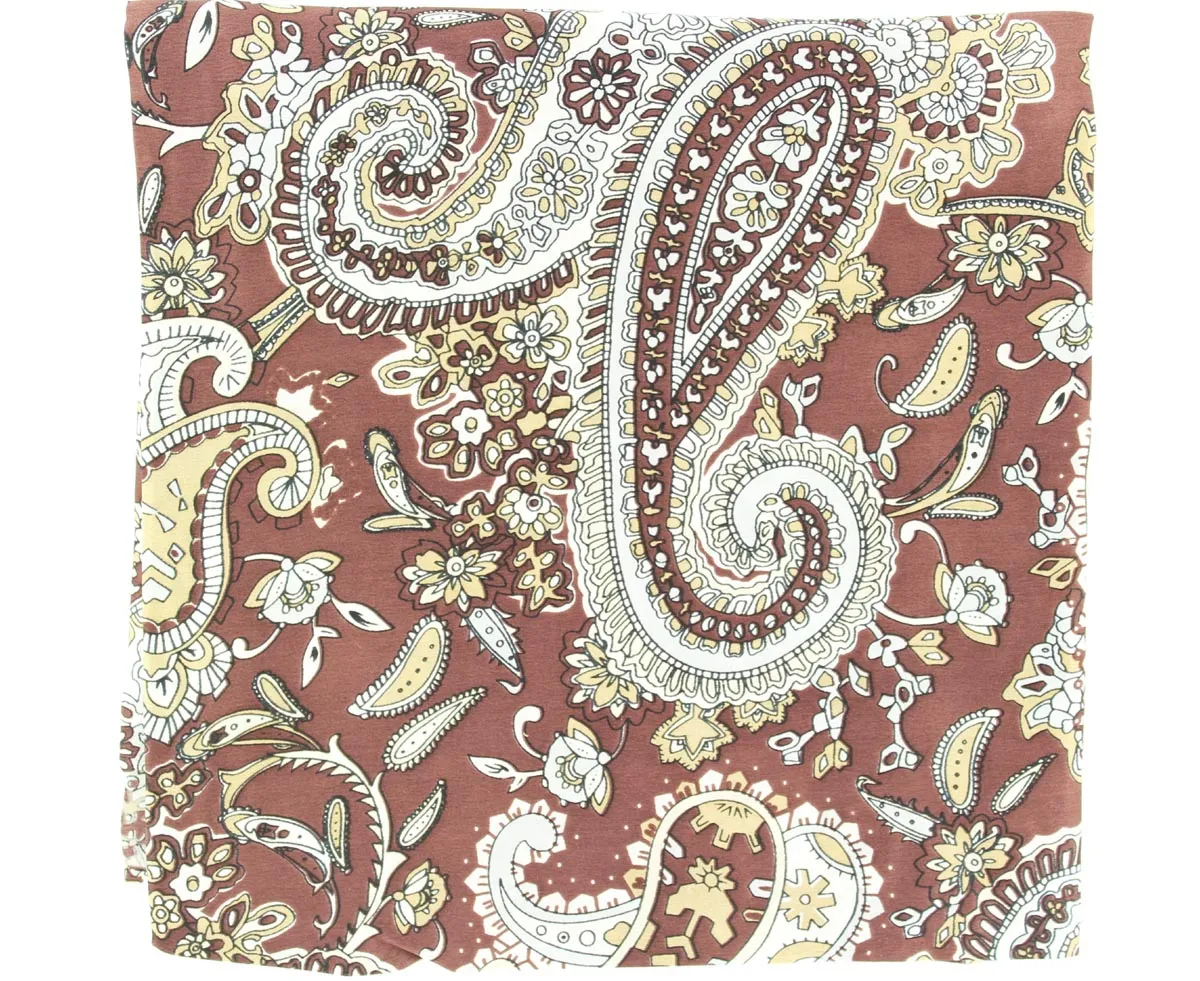 Brown Paisley Wild Rag