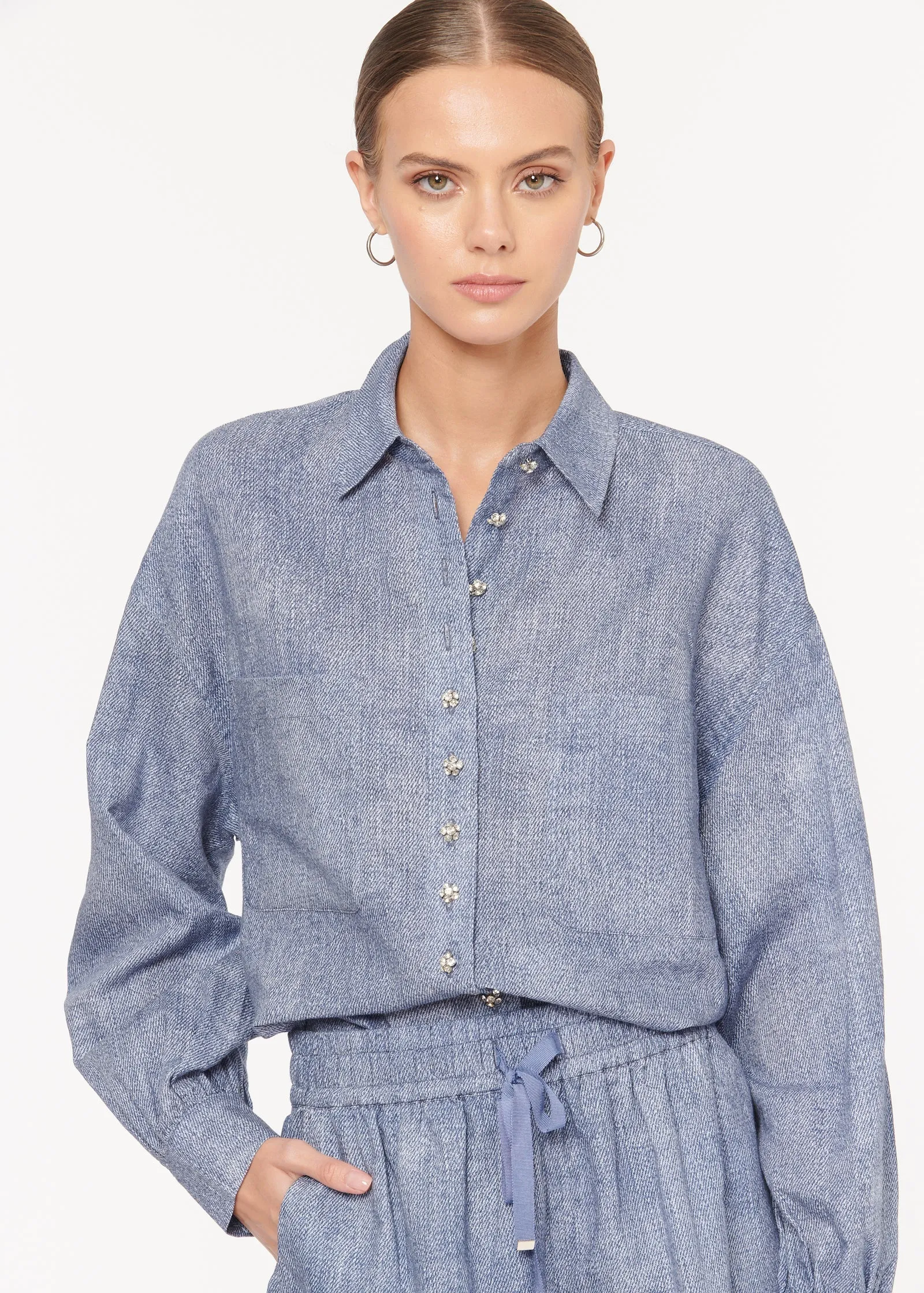 CAMI NYC BELKIS TOP DENIM