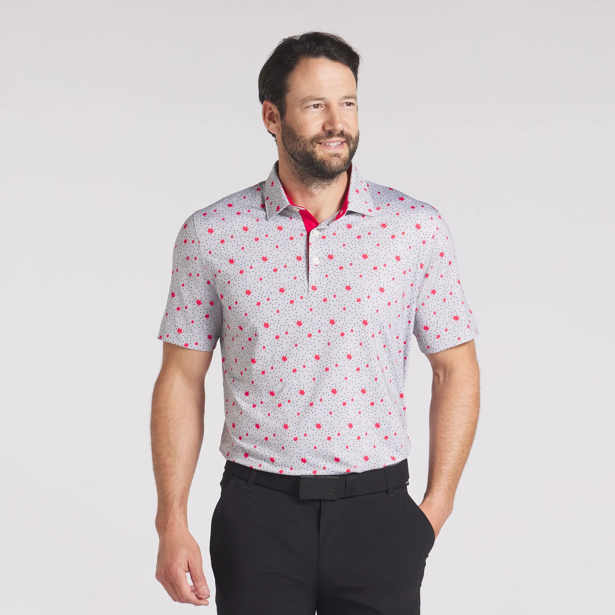 Canada Maple Dot Golf Polo