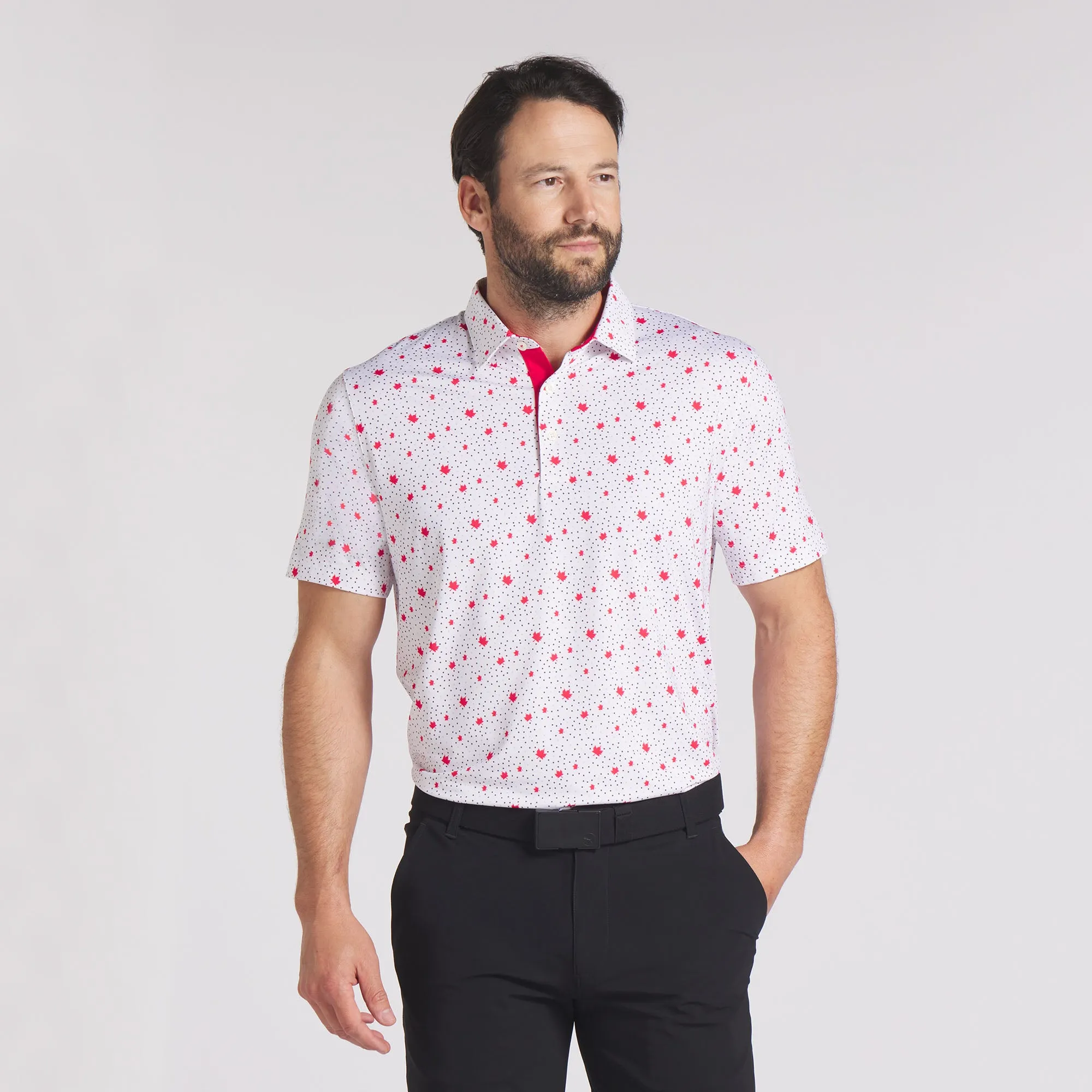 Canada Maple Dot Golf Polo