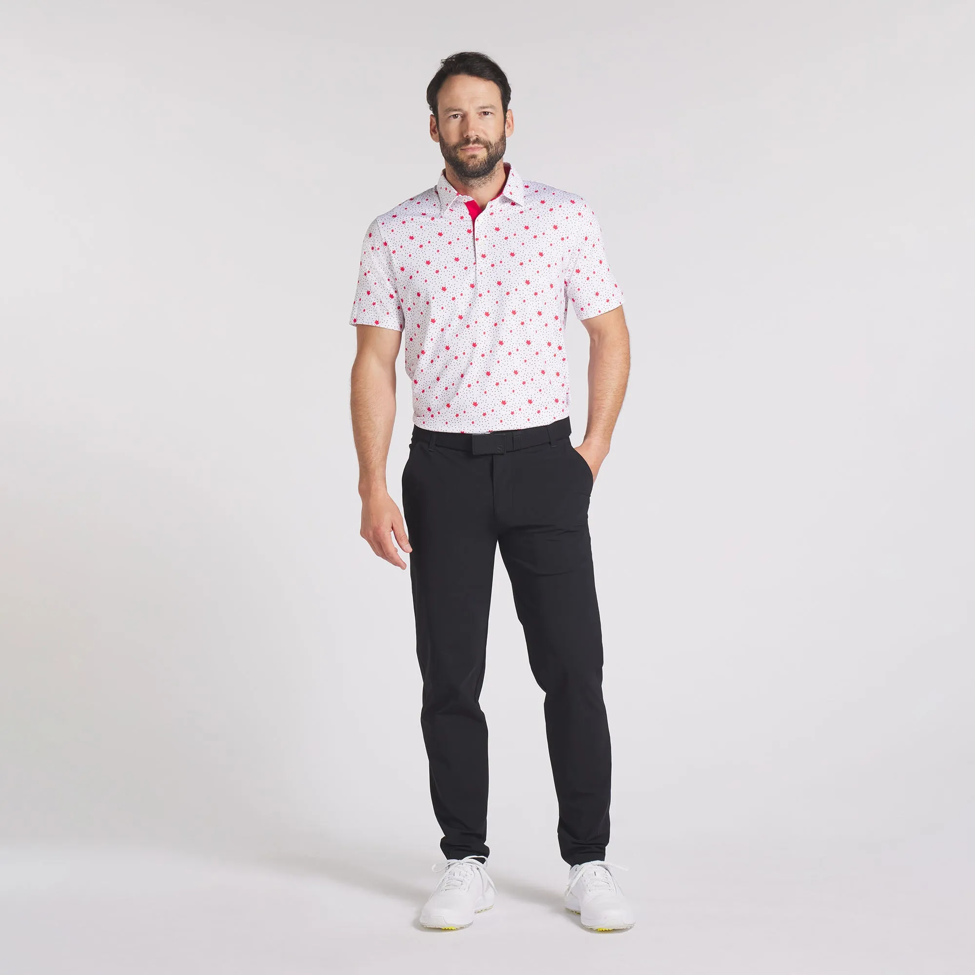 Canada Maple Dot Golf Polo