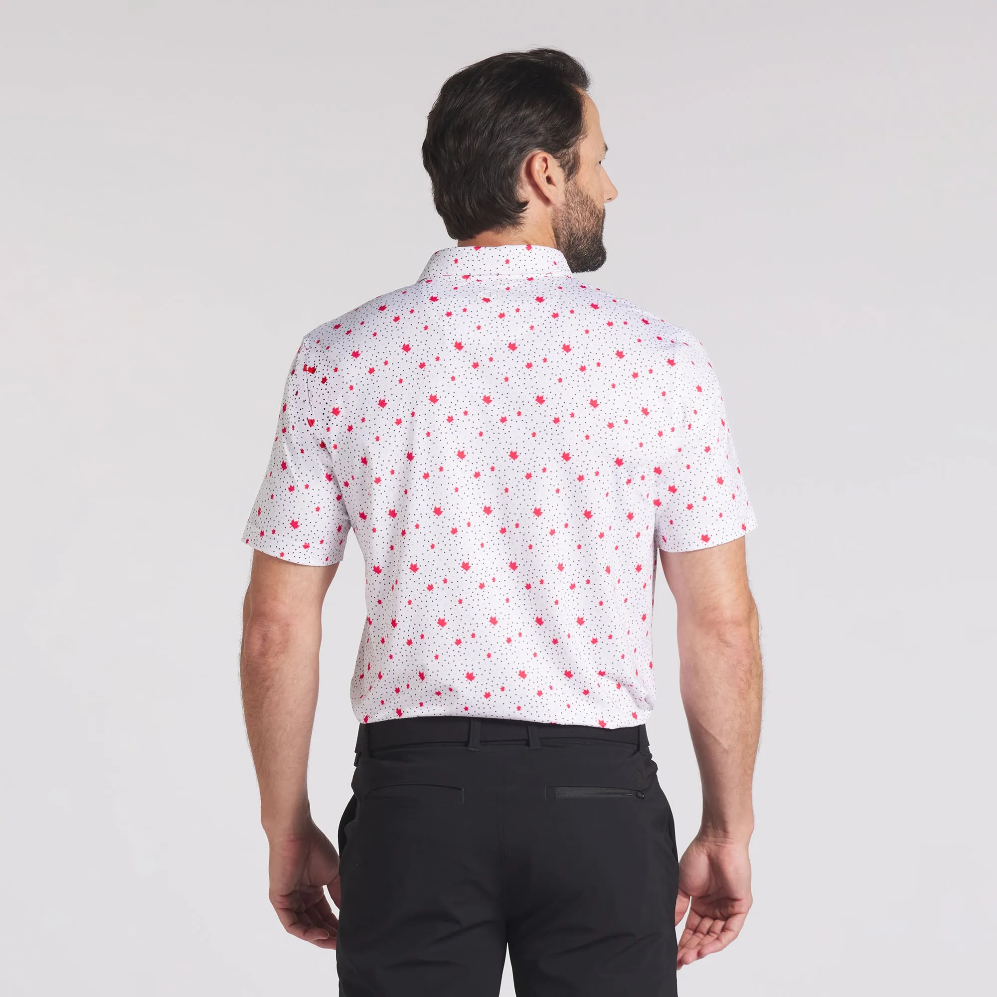 Canada Maple Dot Golf Polo