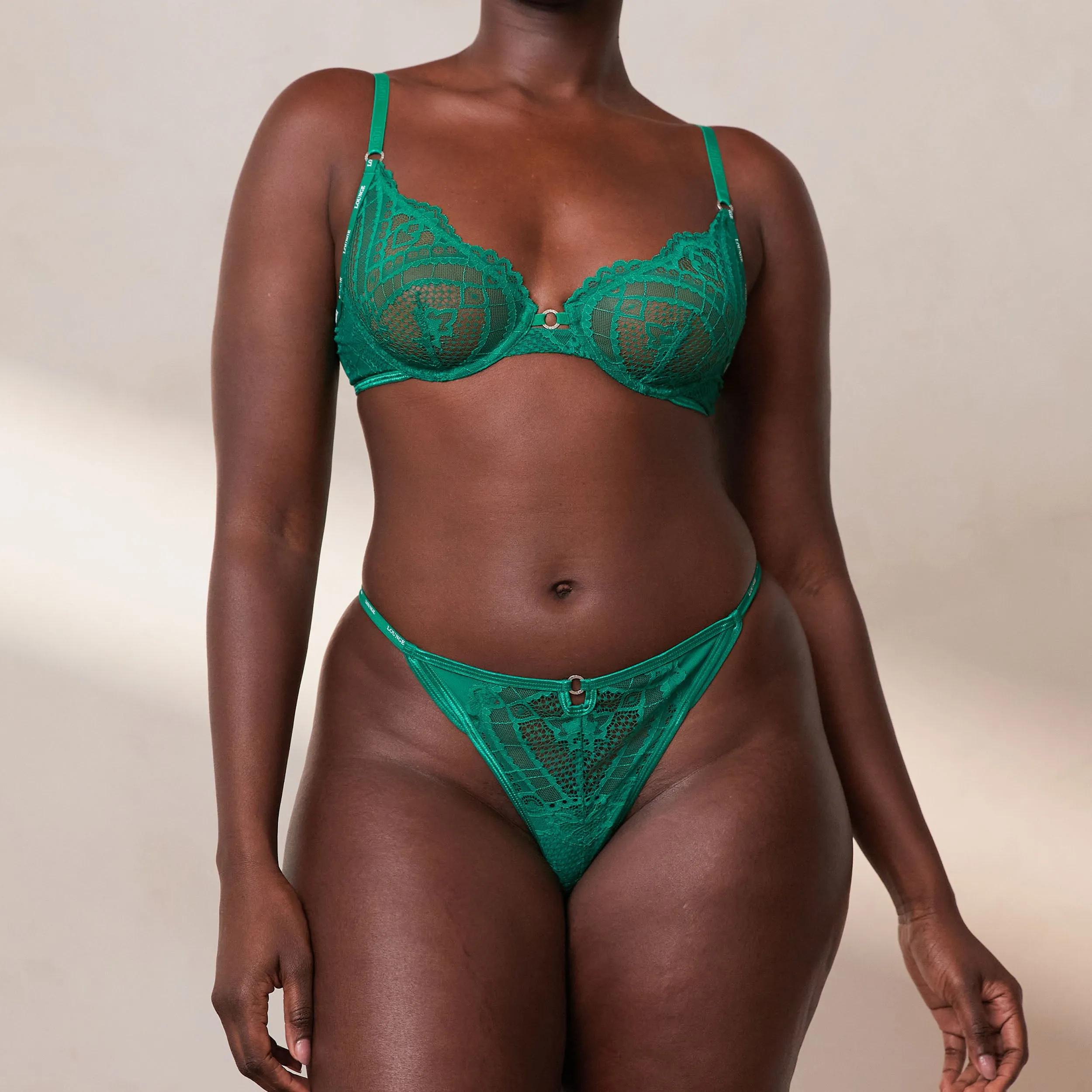 Charmed Balcony Bra  - Emerald