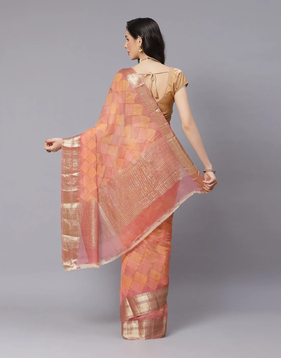 Chiffon Saree with Stone Work