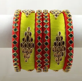 Classy Silk Thread Women's Bangles