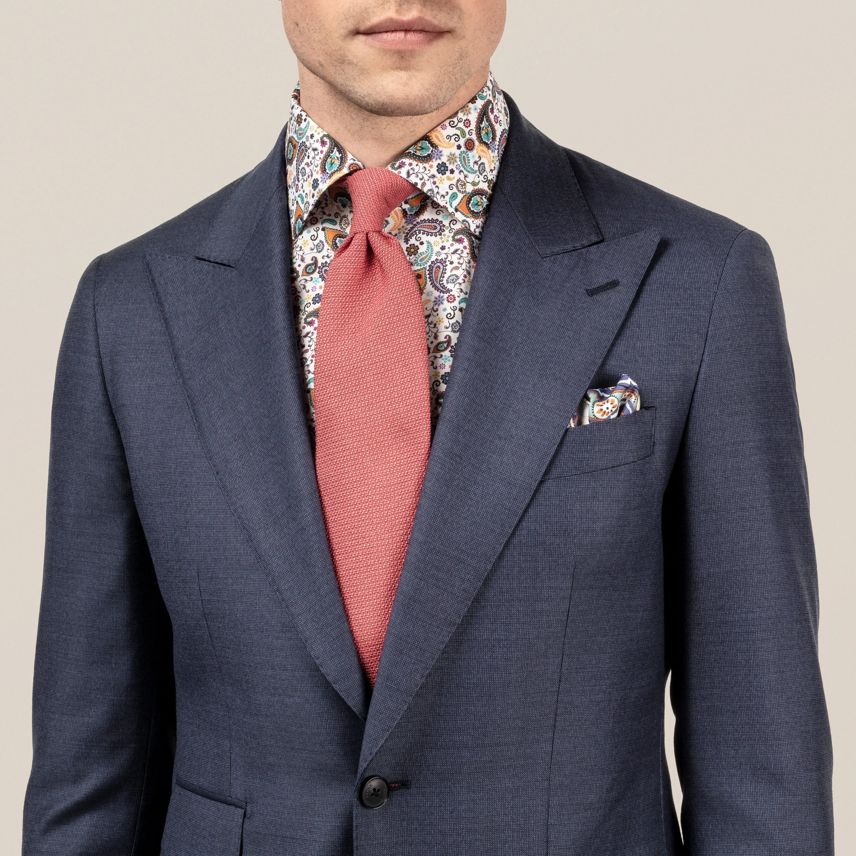 Contemporary Fit - Paisley Poplin Shirt