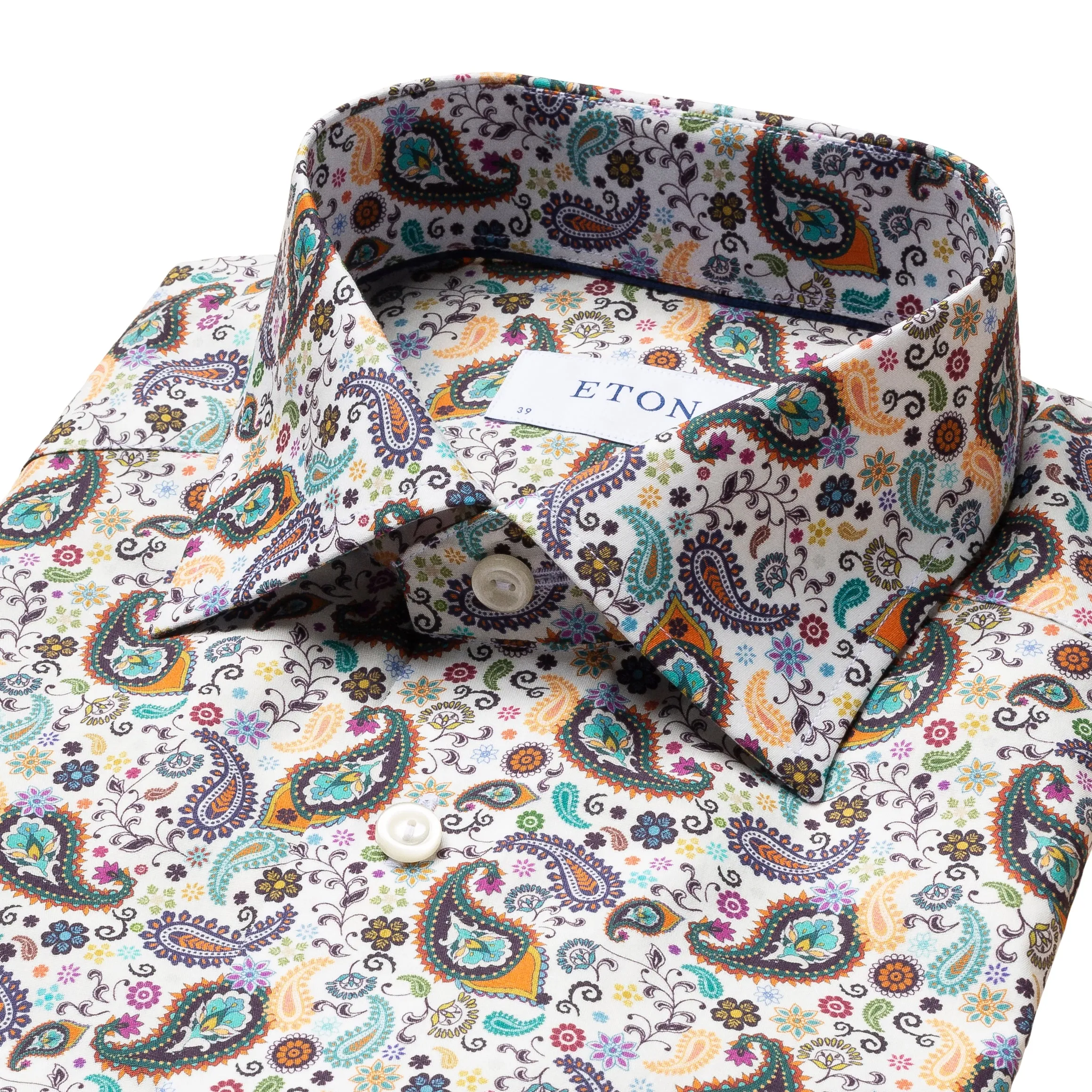 Contemporary Fit - Paisley Poplin Shirt