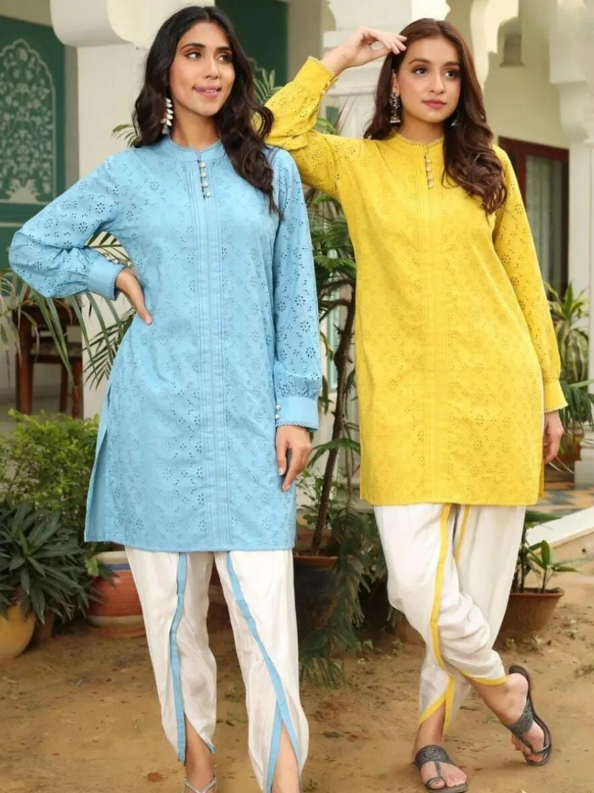 Cotton Shiffley Kurta Dhoti Set