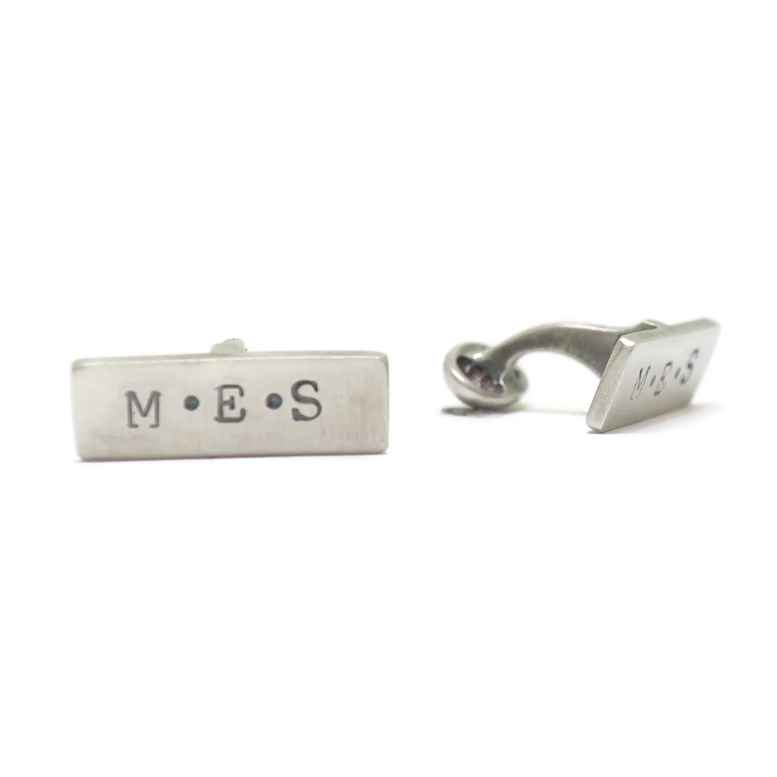 custom initials cufflinks