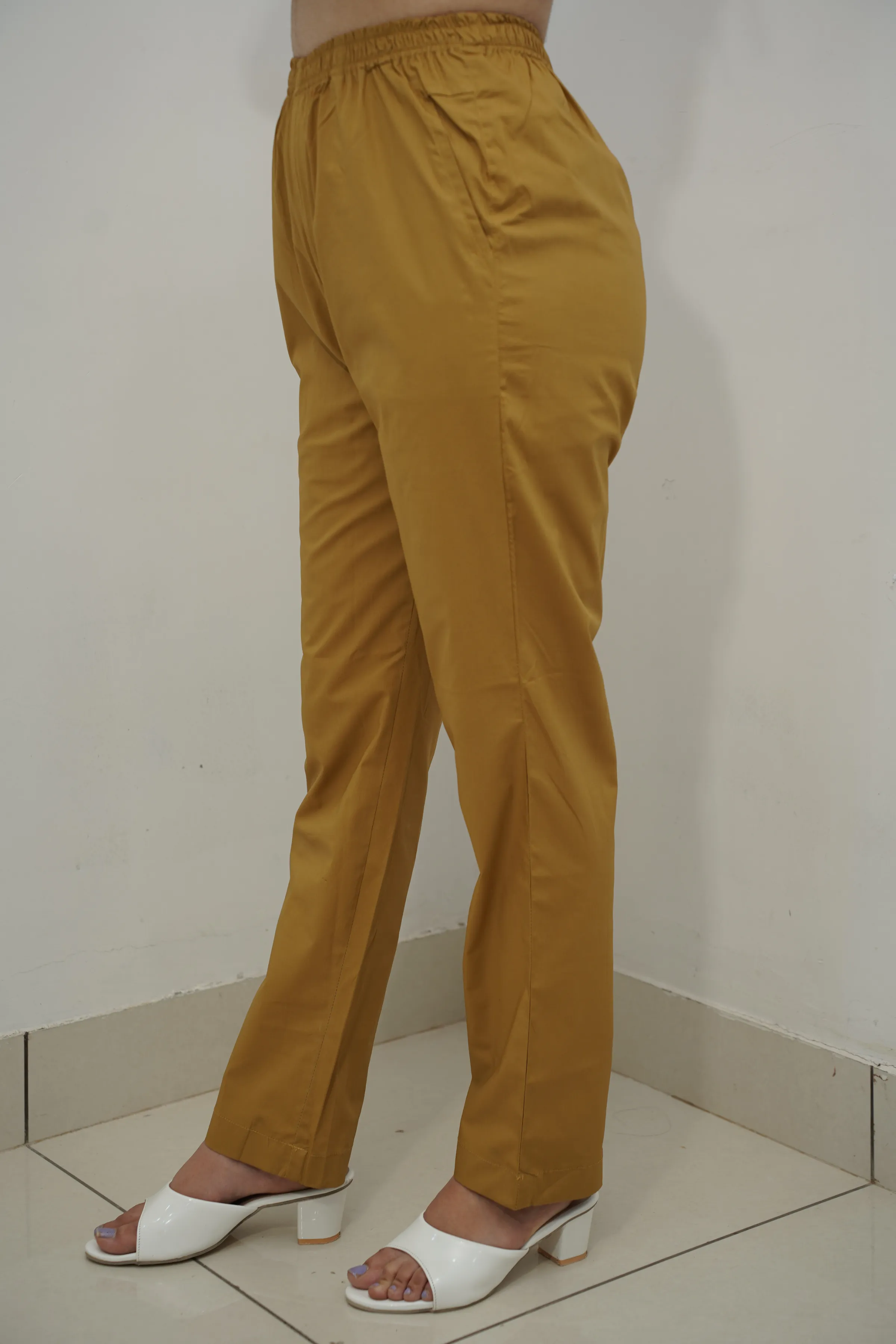 Dark Beige Cotton Kurti Pant