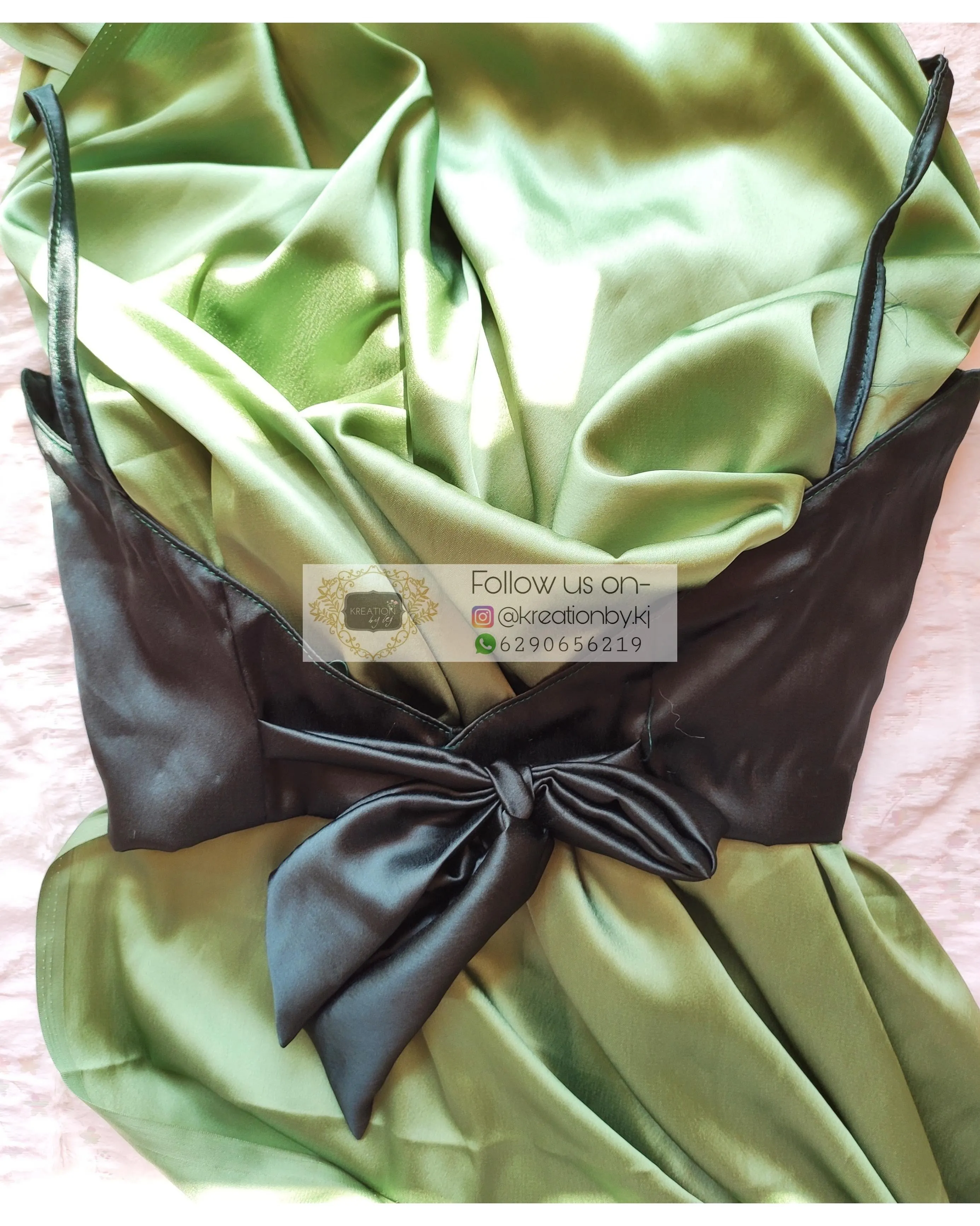 Dark Blackish Green Strappy Blouse