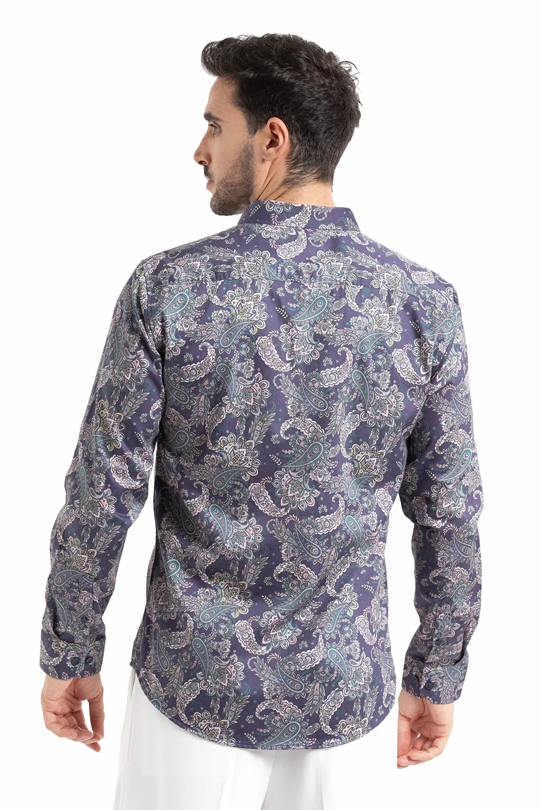 Digitalis Paisley Printed Shirt