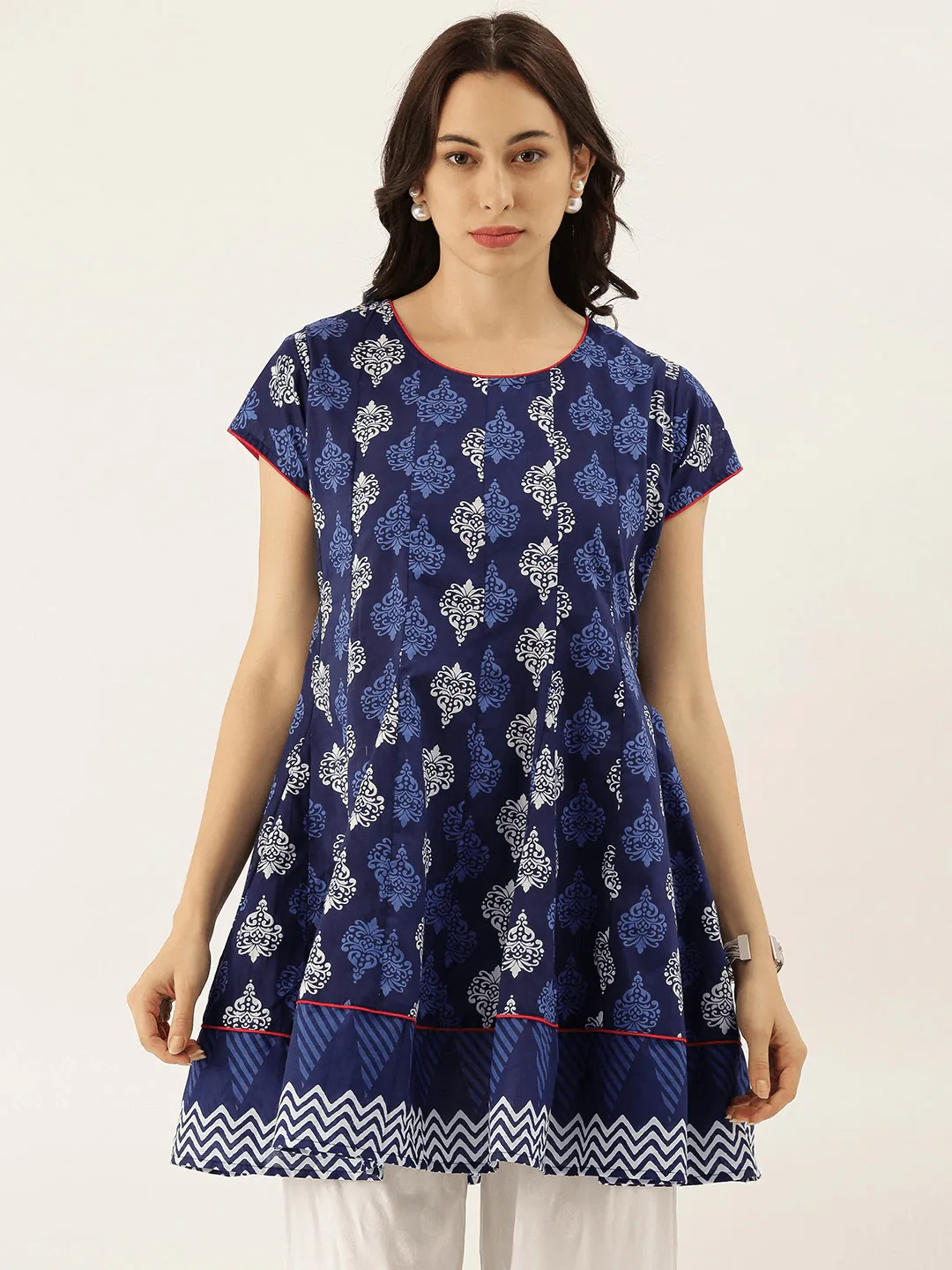 Divena Indigo Short Kurti