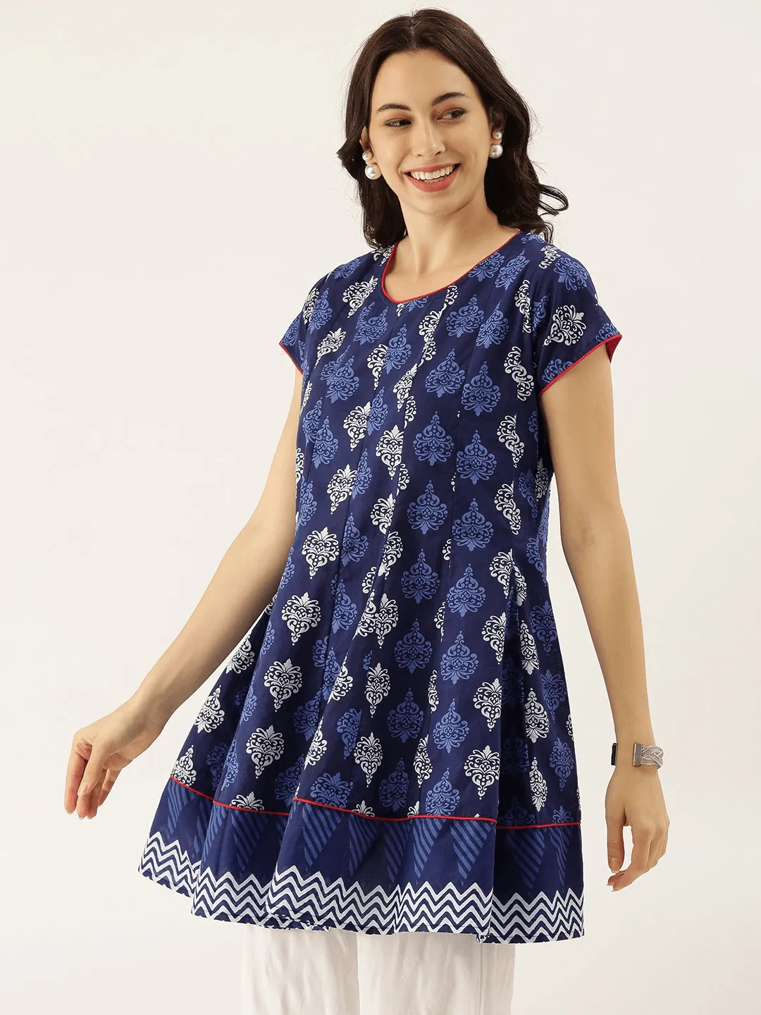 Divena Indigo Short Kurti