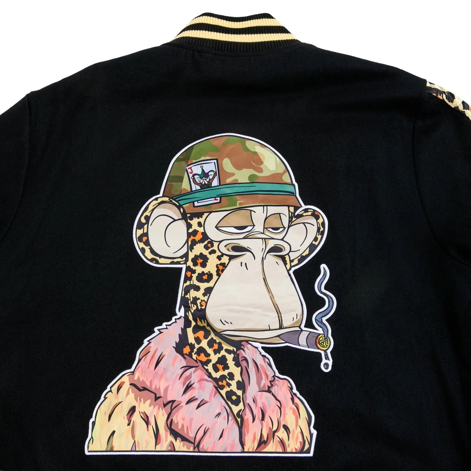 Dr. Bombay Leopard Varsity Jacket