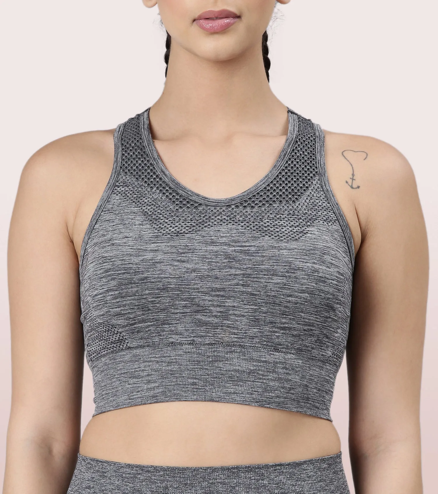 Enamor Medium Support Sports Bra | Held-in-fit Seamless Bra With Perforation For Ventilation For Women | A203