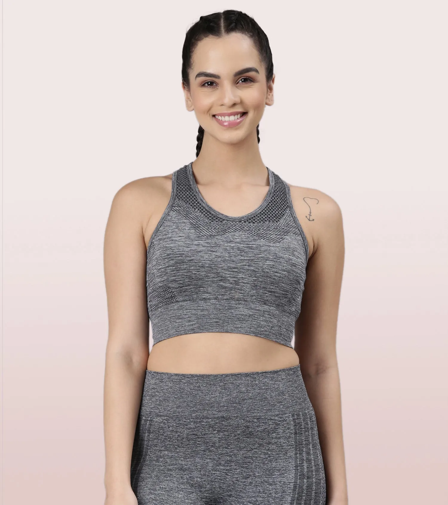 Enamor Medium Support Sports Bra | Held-in-fit Seamless Bra With Perforation For Ventilation For Women | A203