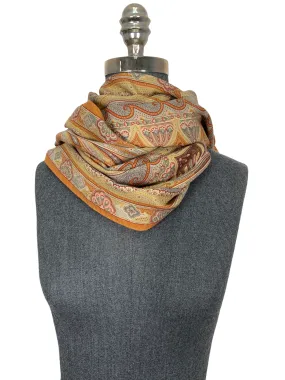 ETRO Paisley Printed Fringe Oblong Scarf