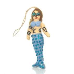 Fabric Mermaid Ornament