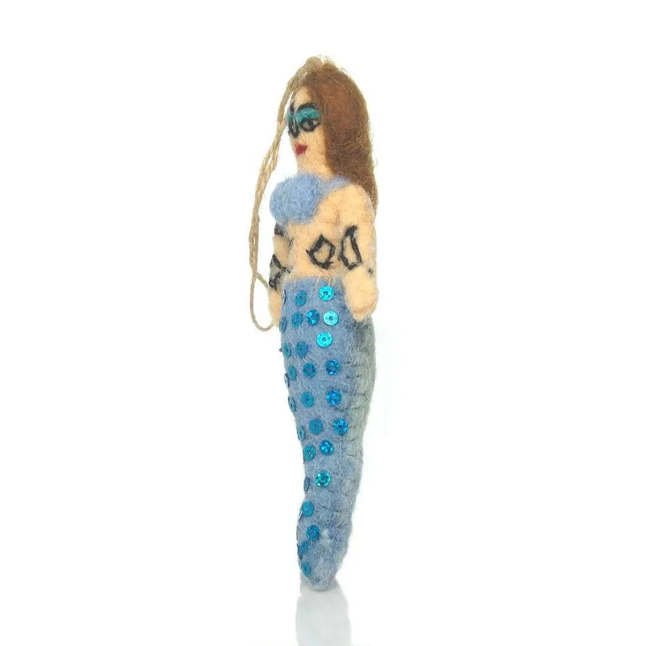 Fabric Mermaid Ornament