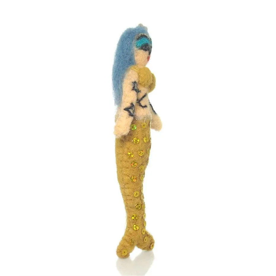 Fabric Mermaid Ornament