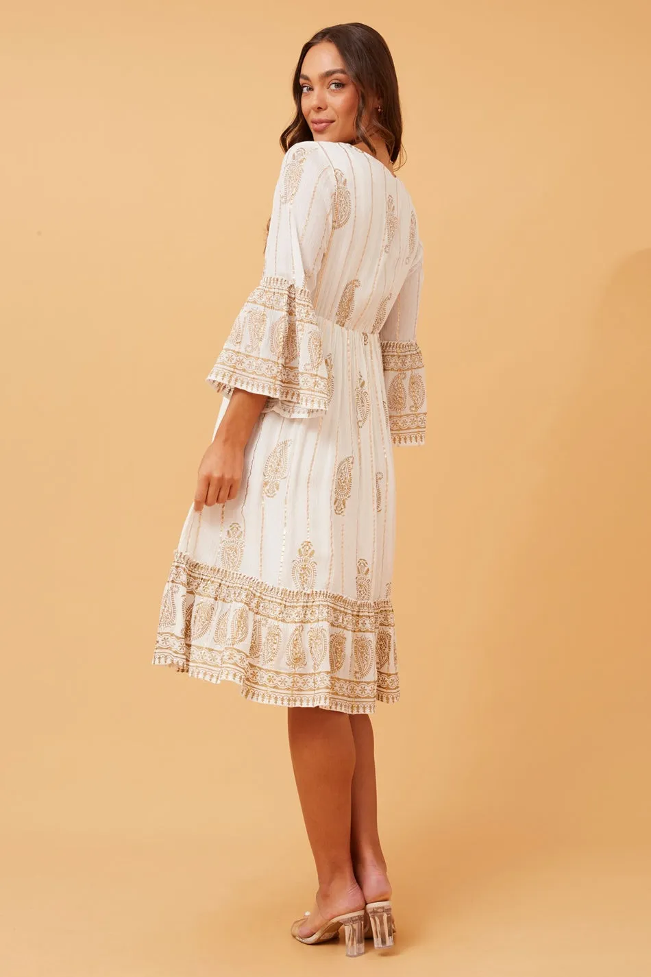 GAYATRI PAISLEY BOHO DRESS