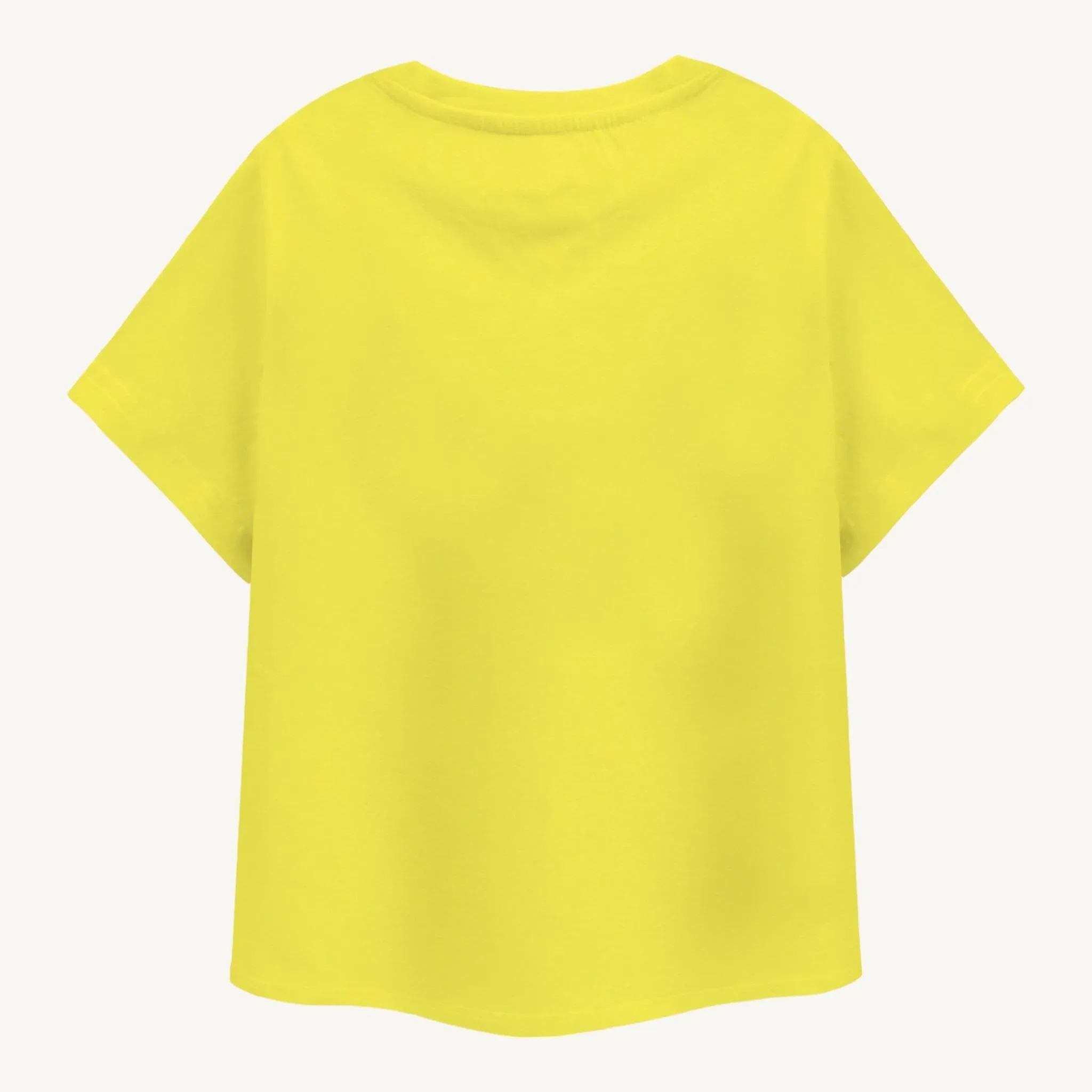 Girls Dog Love Oversize T-shirt - Yellow