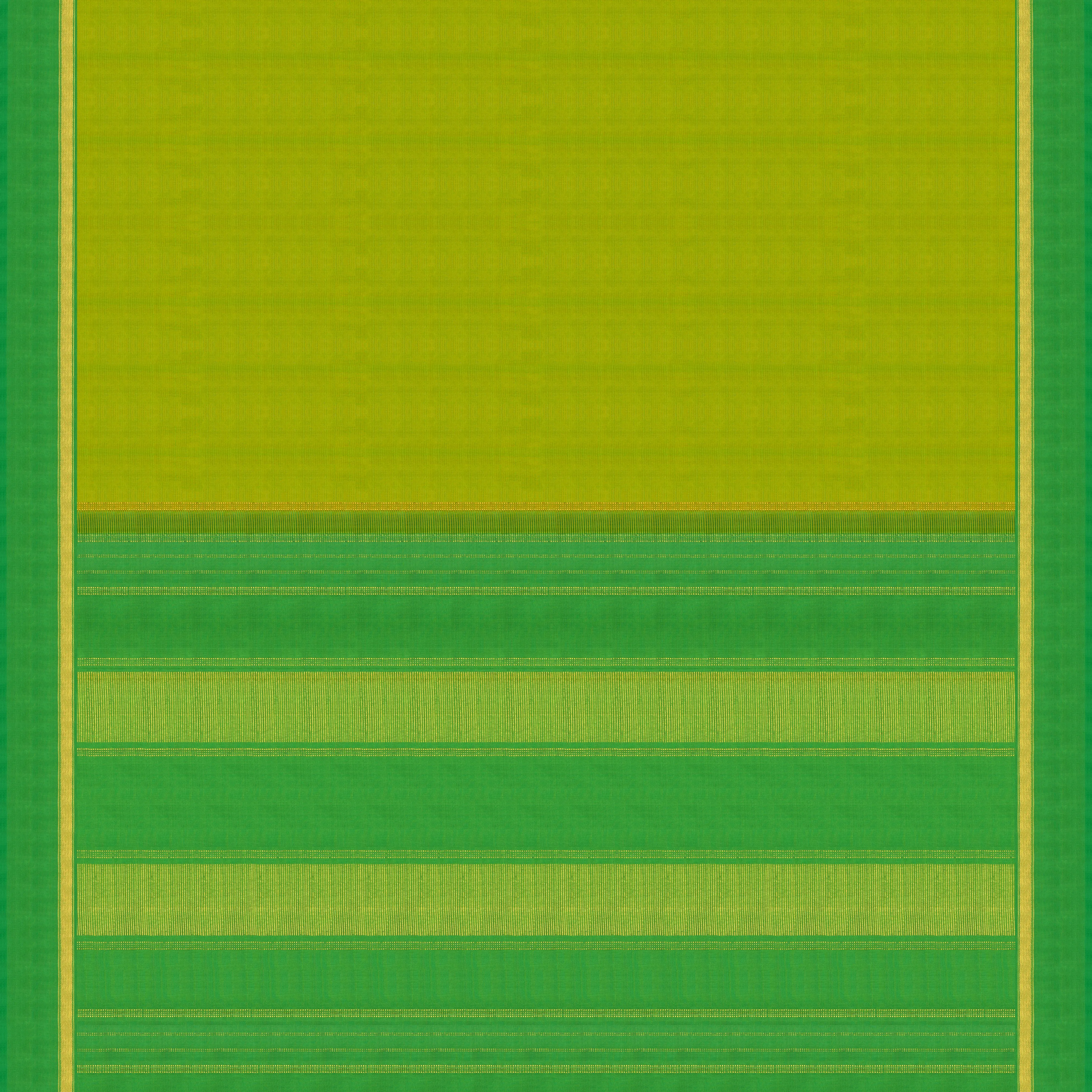 Handwoven Green Kanjivaram Silk Saree - 2070T010318DSC